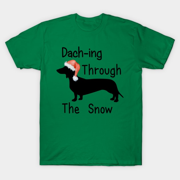 Dach-ing Through The Snow T-Shirt by PeppermintClover